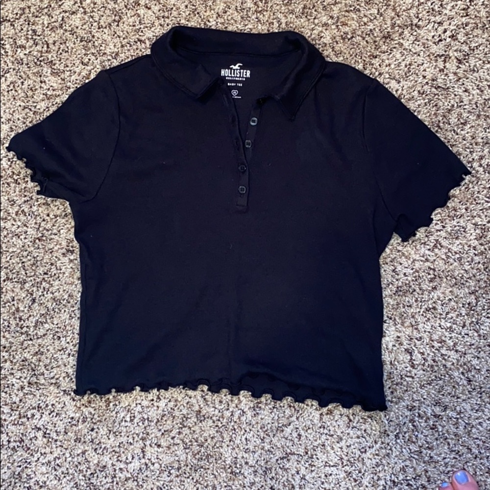 Hollister Cropped Polo🖤